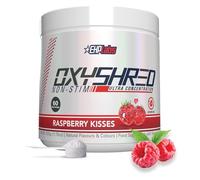 EHPlabs OxyShred Non Stimulant Thermogenic Pre Workout Powder & Shredding Supplement - Pre Workout Powder with L Glutamine & Acetyl L Carnitine, Energy Boost Drink - Raspberry Kisses, 60 Servings