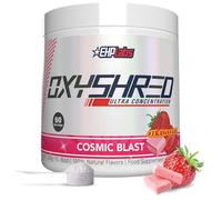 EHPlabs OxyShred Thermogenic Pre Workout Powder & Shredding Supplement - Clinically Proven Pre Workout Powder with L Glutamine & Acetyl L Carnitine, Energy Boost Drink - Cosmic Blast, 60 Servings