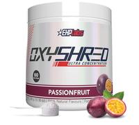 EHPlabs OxyShred Thermogenic Pre Workout Powder & Shredding Supplement - Clinically Proven Pre Workout Powder with L Glutamine & Acetyl L Carnitine, Energy Boost Drink - Passionfruit, 60 Servings
