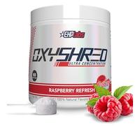 EHPlabs OxyShred Thermogenic Pre Workout Powder & Shredding Supplement - Clinically Proven Pre Workout Powder with L Glutamine & Acetyl L Carnitine, Energy Boost Drink - Raspberry Refresh, 60 Servings