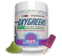 EHPlabs x Ghostbusters Frozen Empire: OxyGreens Super Greens Powder Superfood - Spirulina & Greens Supplement w/Prebiotic Fibre, Antioxidants & Immunity Support. Ecto Freeze (Grape Lollipop) 30 Serve