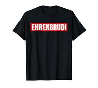 Ehrenbrudi Brudi Bro Honour Hip Hop & Rap T-Shirt, Men, Black, 4X-Large