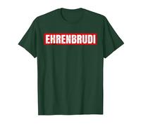 Ehrenbrudi Brudi Bro Honour Hip Hop & Rap T-Shirt, Men, Dark Green, Small