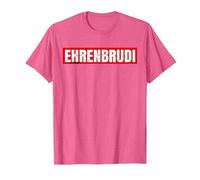 Ehrenbrudi Brudi Bro Honour Hip Hop & Rap T-Shirt, Men, Pink Heather, Small