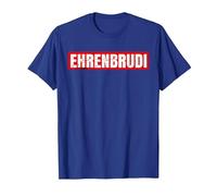 Ehrenbrudi Brudi Bro Honour Hip Hop & Rap T-Shirt, Men, Royal Blue, X-Large
