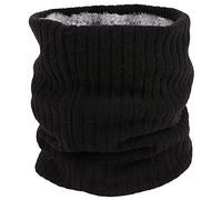 ehsbuy Fleece Neck Warmer Thermal Snoods Unisex Thick Winter Cold Weather Knitted Circle Scarf for Cycling Motocycle Sports