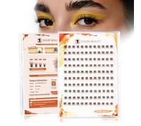 EHSZM BEAUTY Enhanced Steamed False Eyelashes 8mm C Curls Only Ultra Soft Natural Individual Lashes Enhanced by New Smoothing Factor No Feeling