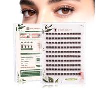 EHSZM BEAUTY Enhanced Steamed False Eyelashes 8mm C Curls Only Ultra Soft Natural Individual Lashes Enhanced by New Smoothing Factor No Feeling