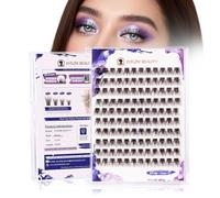Ehszm Beauty Improved False Eyelashes, 12 mm, D Curl Only, Natural False Eyelashes, Ultra Soft Individual Eyelashes, Reinforced by New Smoothing Factor, No Feeling of