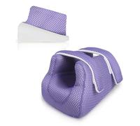 Ehucon 3D Heel Protector Boot - Foot Elevation Cushion for Pressure Relief & Comfort - Breathable Mesh, Washable at 60°C - Ankle Support for Bedridden & Elderly Care (1 Pack) (Purple)