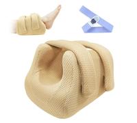 Ehucon 3D Heel Protector Boot - Foot Elevation Cushion for Pressure Relief & Comfort - Breathable Mesh, Washable at 60°C - Ankle Support for Bedridden & Elderly Care (1 Pack) (Khaki)