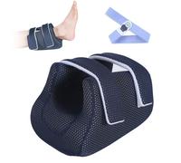 Ehucon 3D Heel Protector Boot - Foot Elevation Cushion for Pressure Relief & Comfort - Breathable Mesh, Washable at 60°C - Ankle Support for Bedridden & Elderly Care (1 Pack) (Blue)