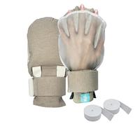 Ehucon Dementia Restraint Gloves-2Pcs,Bed Restraints Control Mitts,Safety Hand Gloves for Elderly/Dementia Patients,Anti Scratch Gloves to Prevent Scratching Harm