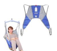 Ehucon Easy Slip Patient Hoist Sling with Low Back Support, Toileting & Transfer Sling for Elderly & Bedridden, Universal Fit, 227kg Safe Working Load (s)