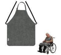 Ehucon Flame Retardant Smoking Apron for Elderly & Wheelchair Users, Fire Resistant Bib to Protect Clothing from Dropped Ash & Embers, Adjustable Strap, 90 x 70 cm