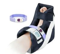 Ehucon Foot Drop Heel Protector with Ankle Support - Heel Pressure Relief Boot for Bed Sores, Offloading Heel Pillow Cushion for Bedridden & Elderly (Blue)