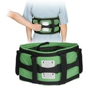 Ehucon Gait Belt with Padded Handles, Mobility Assist Transfer Belt for Seniors & Care Use, Secure Support Belt for Standing, Walking & Repositioning (Green, Large)