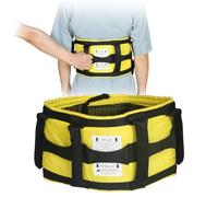 Ehucon Gait Belt with Padded Handles, Mobility Assist Transfer Belt for Seniors & Care Use, Secure Support Belt for Standing, Walking & Repositioning (Yellow, Medium)