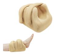 Ehucon Heel Protector Bed Sore Pillow Cushion for Pressure Sores,Heel Protection Foot Wedge Pillow for Bedridden Patients Supplies, Ankle Pillow Heel Protectors for Heel Pain, Khaki, Pack of 1 Count