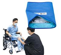 Ehucon Non-Slip One Direction Tubular Seat Cushion, Fall Prevention One Way Glide Pad for Elderly in Wheelchair, Size 17"x17"