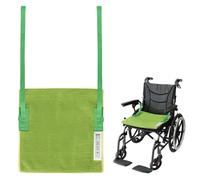 Ehucon One Way Glide Cushion for Wheelchair, Anti-Slip Positioning Pad, Carer Transfer Aid for Elderly and Limited Mobility, Breathable Mesh Seat Mat (Green, With Handle)