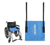 Ehucon One Way Transfer Support Cushion, Non Slip Tubular Pad for Fall Prevention in Chair & Wheelchair, Elderly/Disabled Assistance, 17"x17"(with Handles) (Blue)