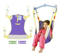 EHUCON Paediatric Full Body Hoist Sling with Head Support, Breathable Mesh Bath Transfer Sling for Kids, Mobility Aid (Cloud Bloom, 4)