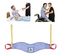 Ehucon Patient Transfer Sling with Handles & Operation Pockets - Lift Belt for Elderly/Disabled, Assist Sitting/Wheelchair/Bed Transfer, Non-Slip Safety