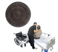 Ehucon Swivel Seat Cushion 360 Degree Rotating Seat Cushion Light Weight Portable Pivot Disc Pad for Elderly, Swivel Car Seat Easy Turning from Bed to Wheelchair or Chair (Gray, 17.7x17.7)