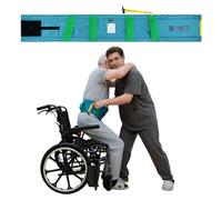 EHUCON Ultra-Light Handling Belt with Handles - Transfer Belt for Elderly, Carer Mobility Aid for Sit-to-Stand & Walking Support, Non-Slip, 150 kg Capacity (Aqua, Medium)