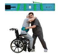 EHUCON Ultra-Light Handling Belt with Handles - Transfer Belt for Elderly, Carer Mobility Aid for Sit-to-Stand & Walking Support, Non-Slip, 150 kg Capacity (Aqua, Large)
