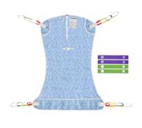 EHUCON Universal Full Body Hoist Sling - Washable Mesh Patient Lift Sling for Elderly, Disabled & Chronic Illness Care | Vibrant Pattern Design | 500lbs Capacity (Blue Dotted Abstract, Small)