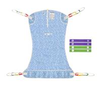 EHUCON Universal Full Body Hoist Sling - Washable Mesh Patient Lift Sling for Elderly, Disabled & Chronic Illness Care | Vibrant Pattern Design | 500lbs Capacity (Blue Dotted Abstract, Medium)