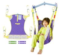 Ehucon Universal Full Body Lift Sling for Kids,Medical Sling for Positioning and Bathing,Transfer Sling for Home or Hospital Care (Cloud Bloom Pattern, XL (9-12 yrs | 55-59 in | 66-110 lb))