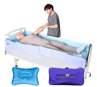 EHUCON Wash-in-Bed Shower Mattress, Leakproof Bed Bathing System with Fast Drainage, No Transfer Required, Portable Bedside Washing Solution for Home & Care Use