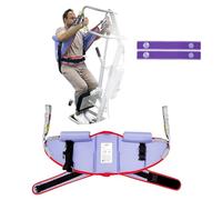 EHUELDER Sit to Stand Lift Sling for Elderly, Stand Assist Aid Support Belt for Lifting Elderly, 500lbs Safety Working Load (Purple, Small)