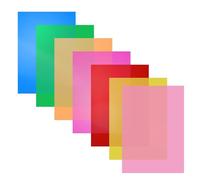 Ehuihuan 7 Pcs A4 Dyslexia Overlays, Coloured Dyslexia Aids for Adults Children, Plastic A4 Guided Reading Overlays, Reduce Visual Stress