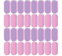 Ehuixinsheng 50Pcs Mini Sponge Nail Buffer Blocks,Buffers for Acrylic Nail Files and Buffers 100/180 Grit Double Sided Nail Mini Nail Buffers Manicure Tools Smoothing and Polishing(Pink and Purple)