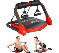 eHUPOO Ab Machine Abs Workout Equipment, Whole Body Abdominal Trainer, Sit Up Exercise Equipment, Core Abdominal Crunch Machine With Resistance Bands, Black