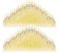 Ehwisbe 150Pcs 12-10 AWG Yellow Solder Seal Wire Connectors Solder Heat Shrink Waterproof Wire Connectors Electrical Terminals