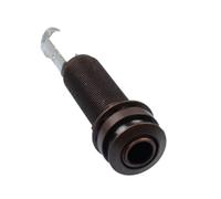 Ehwisbe 1pc Premium Bronze Copper End Pin Output Jack 6.35mm Connection for Electric Guitar and