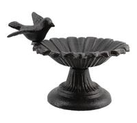 Ehwisbe 1Pcs Black Cast Iron Storage and Display Piece Sunflower Bird Feeder Outdoor Garden Bird Feeding Storage and Home Decoration Cast Iron Bird Feeder Sunflower Bird Feeder