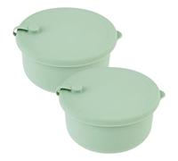 Ehwisbe 2 Pack Pizza Ball Box Versatile Pizza Dough Proofing Box Heat Silicone Dough Box Pizza Dough Box Soft Fermentation Box A