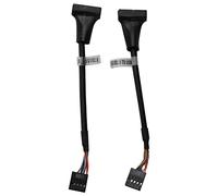 Ehwisbe 2 Pcs USB 3.0 Header To USB 2.0,USB 3.0 To USB 2.0 Motherboard Adapter Cable,19 Pin USB3.0 Male To 9 Pin USB2.0 Female