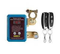 Ehwisbe 240A Switch 12V Remote Battery Disconnect Switch with Led Voltage Display Automatic Power Shut Off Switch for Auto