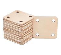 Ehwisbe 24Pcs Square Weaving Card, 1.8x1.8inch 5 Holes Cards Handmade Weaving Tools for Weaving Supplies Tablet Weaving A