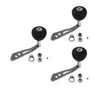 Ehwisbe 3 Pack Reel Handle Replacement with Non-Slip EVA Knob, Universal Change Handle Fishing Reel Crank for Most Reels