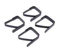 Ehwisbe 4 Pcs Black Black Tablecloth Clip Tablecloth Fixing Clip 5X4cm Tablecloth Clip for Buffet Banquet/Barbecue/Garden Party