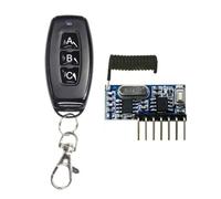 Ehwisbe 433Mhz Wireless Remote Control 5V 4-Way Transmitter and Receiver Module Set 3-Button Remote Control RX480-4CH