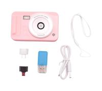 Ehwisbe 4K Digital Camera 44 Megapixels HD Photography CCD Travel Selfie Pocket Students Campus Selfie Camera Pink